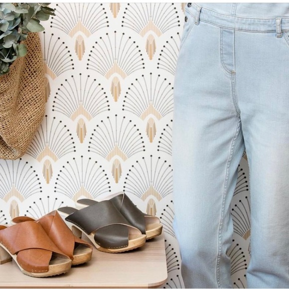 Bosabo leather Heeled wooden clogs handmade in France size 7 - Picture 2 of 12